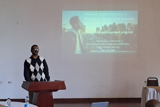 Photo by ECRC: Hailemariam presentation