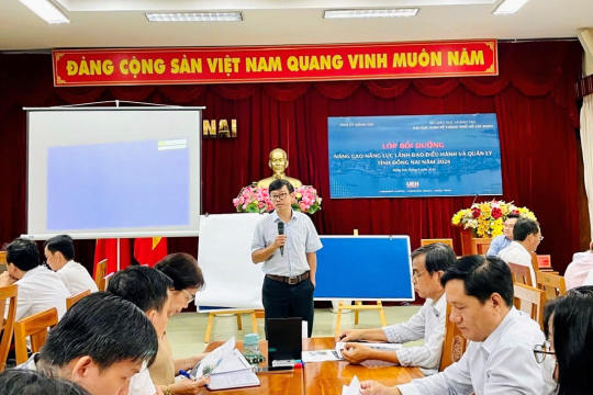 Dr. Ho Quoc Thong presented at the workshop