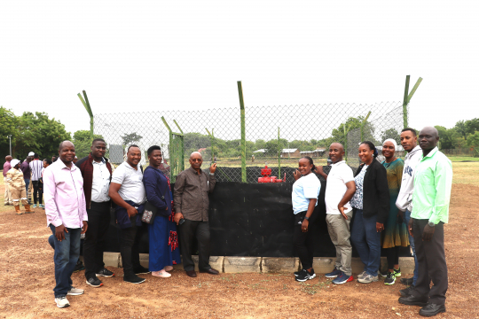 Researches at the first oil well at Kasemene site one