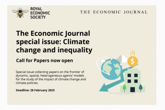 Call for Papers – The Economic Journal Special Issue: Climate 