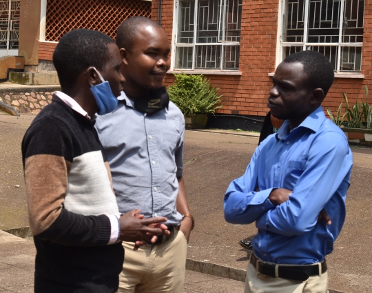 Graduate students from Economics and Agriculture interact after the training