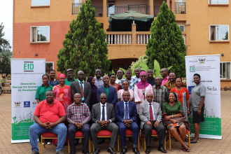 Participants pose fo a gropu photo after the AGMr 